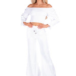 'Paloma' Flare Pants White - Seaspice Resort Wear