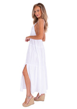 Peyton' Maxi Dress White - Seaspice Resort Wear