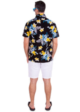 'Punta Cana' Hawaiian Shirt Black - Seaspice Resort Wear