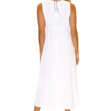 'Roberta' Tie-Front Cover-Up White - Seaspice Resort Wear