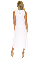 'Roberta' Tie-Front Cover-Up White - Seaspice Resort Wear