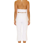 Roxy' Flare Capris White - Seaspice Resort Wear