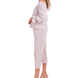 Roxy' Flare Capris Baby Beige - Seaspice Resort Wear