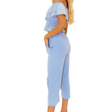 Roxy' Flare Capris Blue - Seaspice Resort Wear