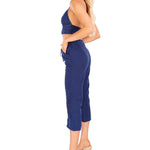 Roxy' Flare Capris Navy - Seaspice Resort Wear