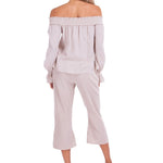 Roxy' Flare Capris Baby Beige - Seaspice Resort Wear