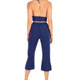 Roxy' Flare Capris Navy - Seaspice Resort Wear