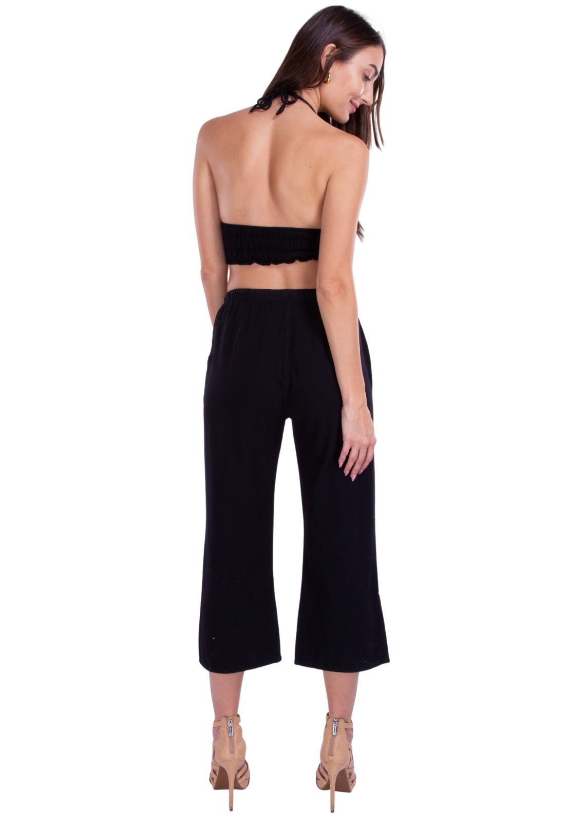 Roxy' Flare Capris Black - Seaspice Resort Wear