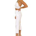 Roxy' Flare Capris White - Seaspice Resort Wear