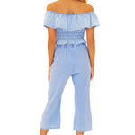 Roxy' Flare Capris Blue - Seaspice Resort Wear