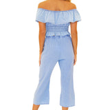 Roxy' Flare Capris Blue - Seaspice Resort Wear