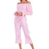 Roxy' Flare Capris Baby Pink - Seaspice Resort Wear