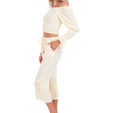 Roxy' Flare Capris Baby Yellow - Seaspice Resort Wear