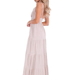 'Samantha' Maxi Dress Baby Beige - Seaspice Resort Wear