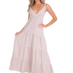 'Samantha' Maxi Dress Baby Beige - Seaspice Resort Wear