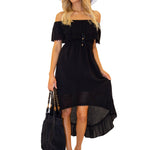'Sandra' Cotton Bag Black - Seaspice Resort Wear