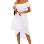 'Sandra' Cotton Bag White - Seaspice Resort Wear