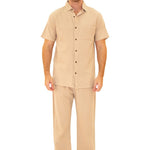 'Santorini' Pants Beige - Seaspice Resort Wear