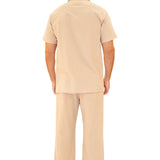 'Santorini' Pants Beige - Seaspice Resort Wear