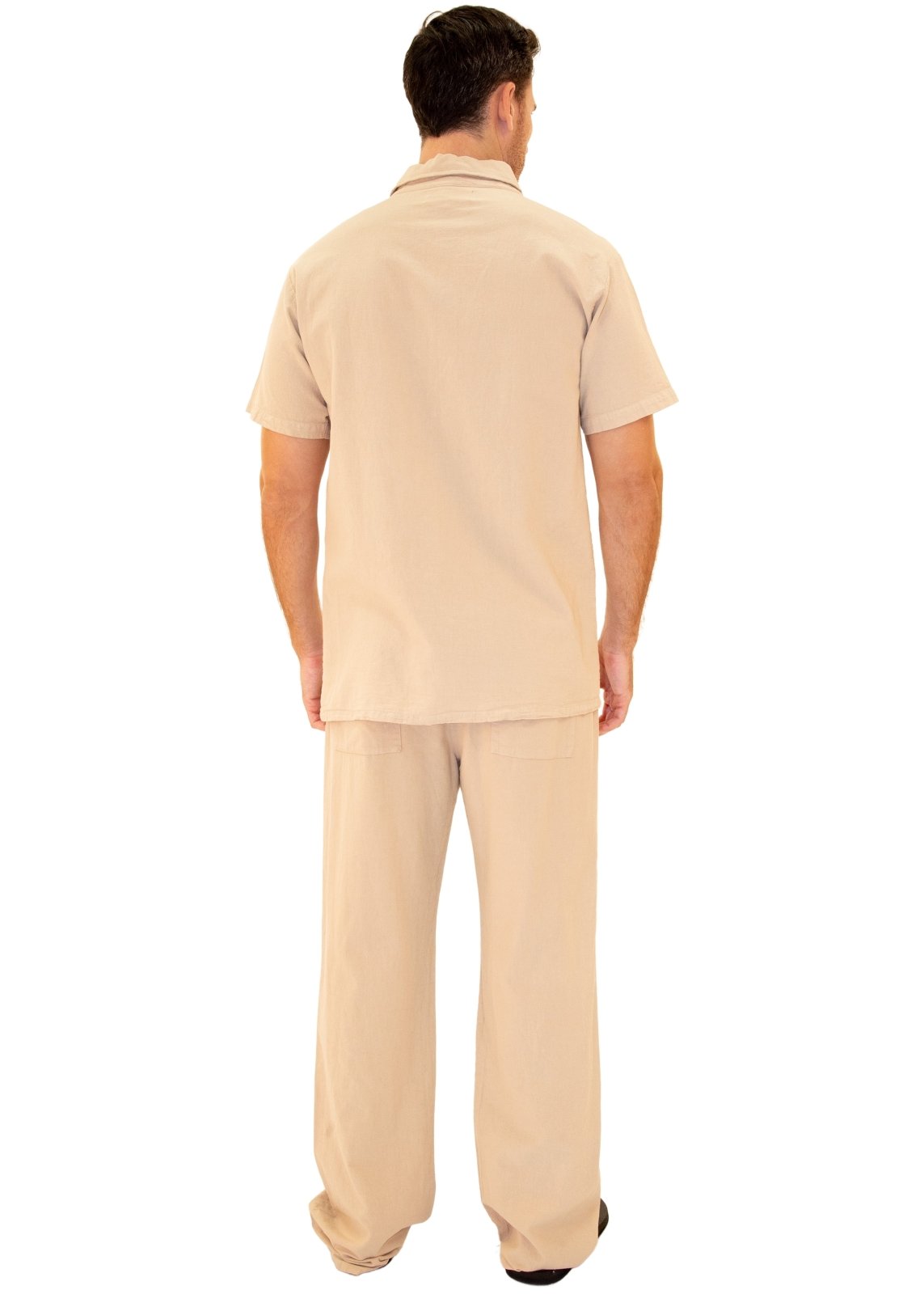'Santorini' Pants Beige - Seaspice Resort Wear