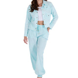 Chloe' Side Crochet Joggers Baby Pink - Seaspice Resort Wear