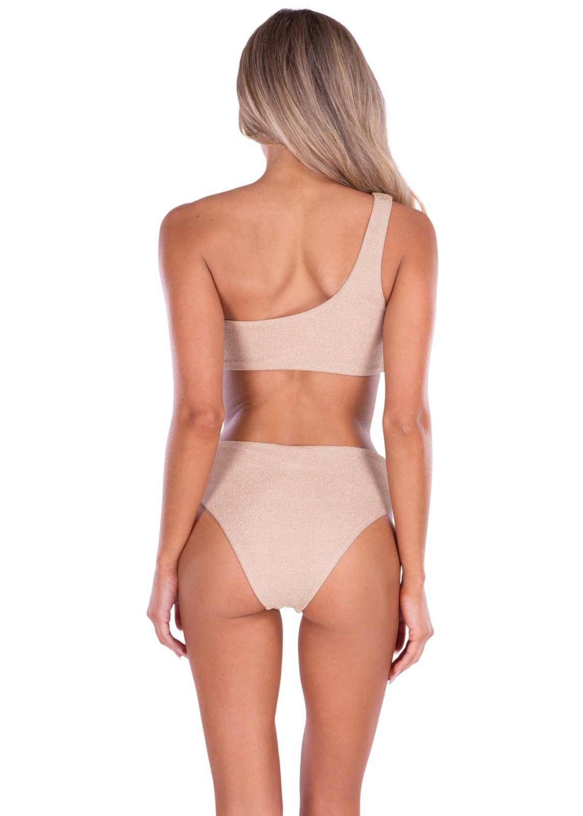 'Star Of The Show' Shimmer Bikini Gold - Seaspice Resort Wear