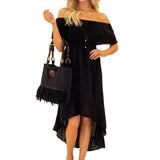 'Stella' Cotton Bag Black - Seaspice Resort Wear