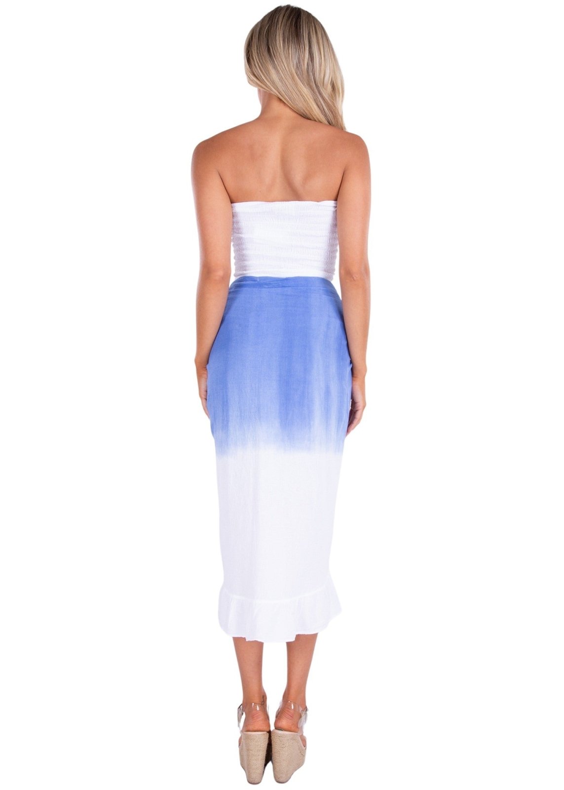 'Storm' Cutout Tube Top White - Seaspice Resort Wear