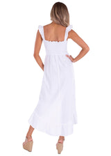 'Susie' High Low Dress White - Seaspice Resort Wear