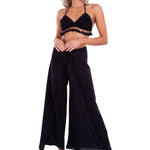 'Theia' Multiway Wrap Pants Black - Seaspice Resort Wear