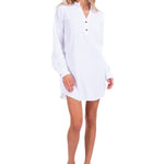 'Vicki' Long Sleeve Tunic Dress - Seaspice Resort Wear